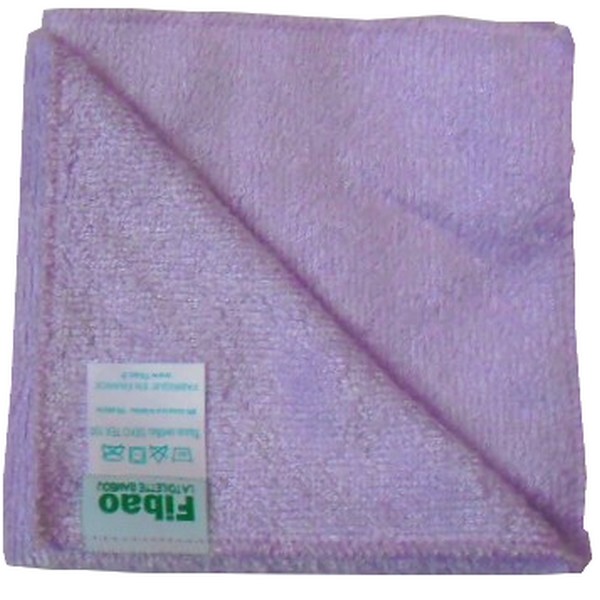 serviette visage bambou parme