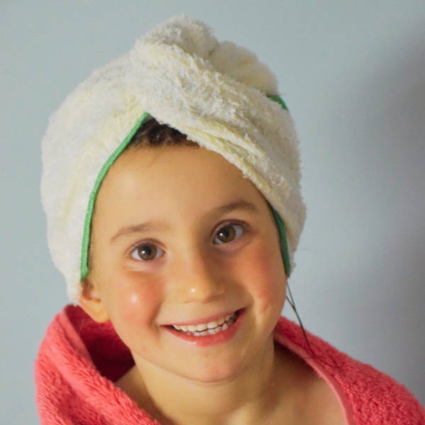 Serviette turban cheveux - enfant & adulte